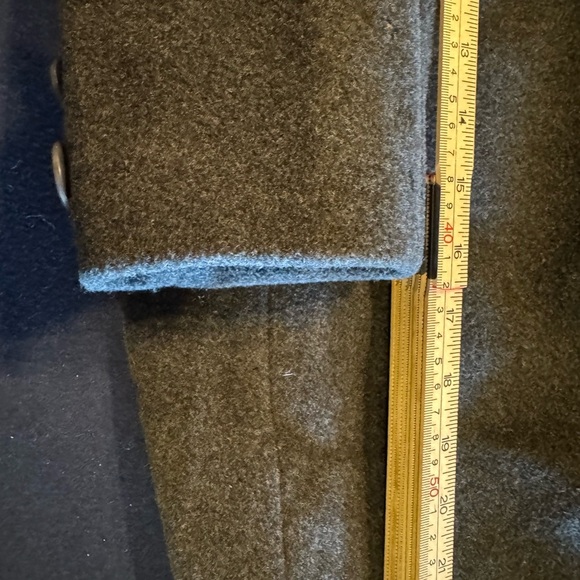 John Weitz Cashmere Wool blend Double-Breasted Dark Gray Coat Sz 4p - Picture 11 of 15